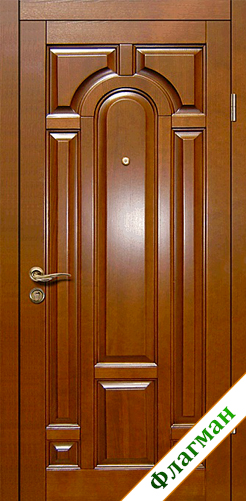 Входные двери из натурального дерева D №1
